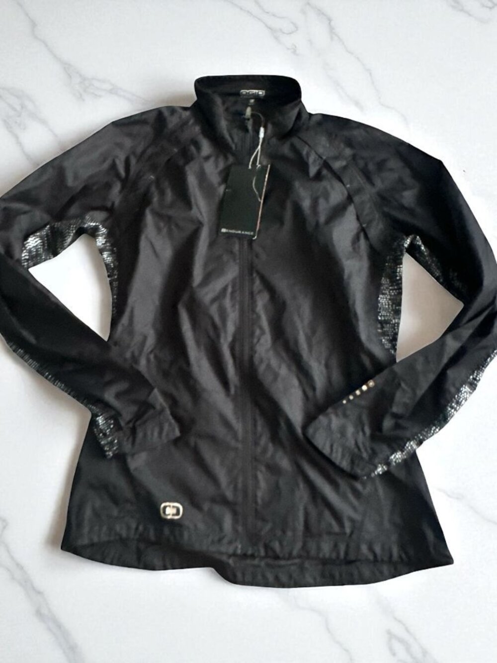 OGIO Women's Endurance Black Windbreaker Lightweight Running Jacket Size XS NEW